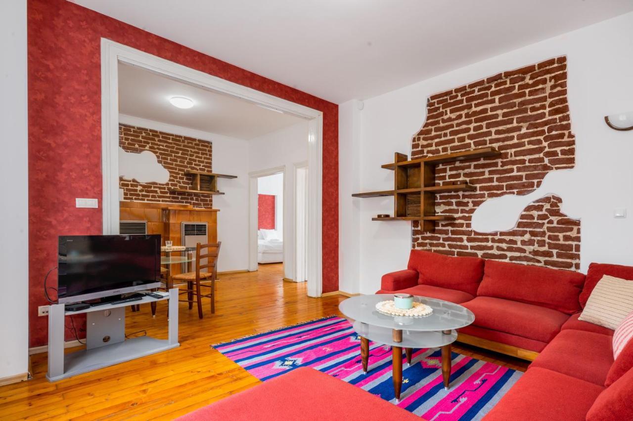 Ferienwohnung Sofia'S Vintage Gem: Spacious 2Bd Flat On Solunska Exterior foto