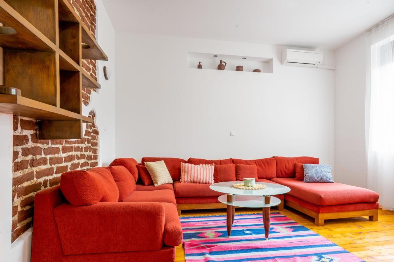 Ferienwohnung Sofia'S Vintage Gem: Spacious 2Bd Flat On Solunska Exterior foto